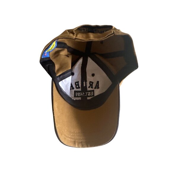 Aruba Brown BaseballCap "One Happy Island" & "Est. 1499" Adjustable Strapback - Picture 5 of 6